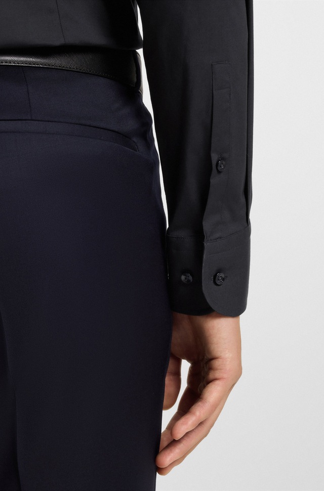 BOSS Businesshemd »Hank« Kentkragen, Slim-Fit, bügelleichte Qualität
