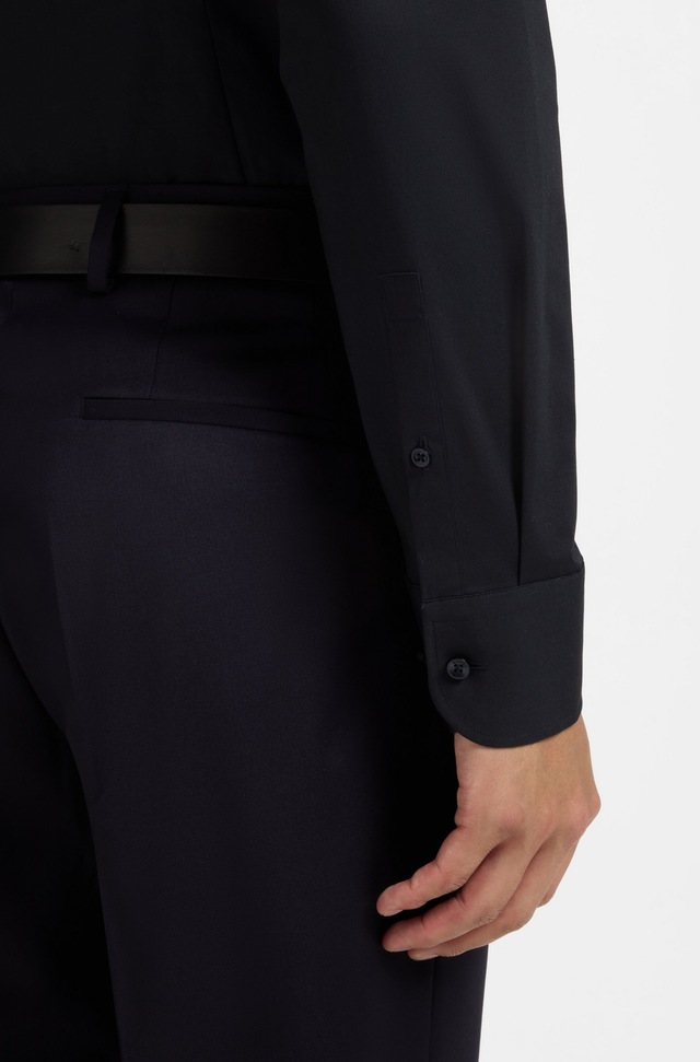 BOSS Businesshemd »Hank« Kentkragen, Slim-Fit, bügelleichte Qualität