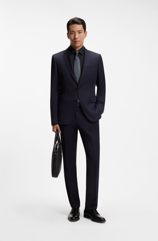 BOSS Businesshemd »Hank« Kentkragen, Slim-Fit, bügelleichte Qualität
