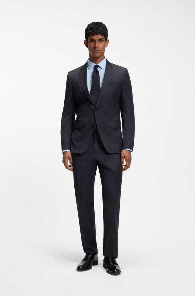 BOSS Businesshemd »Hank« Kentkragen, Slim-Fit, bügelleichte Qualität
