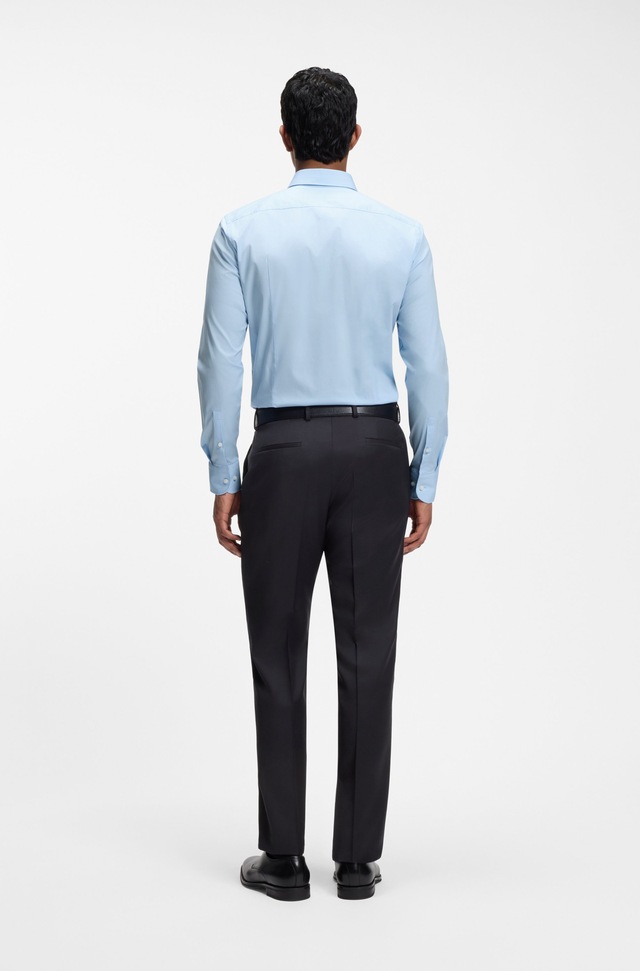 BOSS Businesshemd »Hank« Kentkragen, Slim-Fit, bügelleichte Qualität