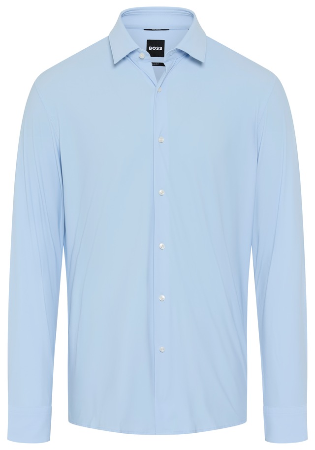 BOSS Langarmhemd »HANK« Kentkragen, Performance-Stretch-Jersey