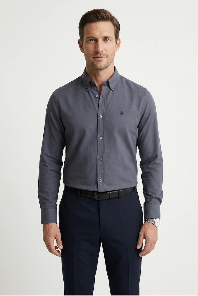 BOSS Businesshemd »ROAN« Langarm, Button-Down-Kragen, slim fit
