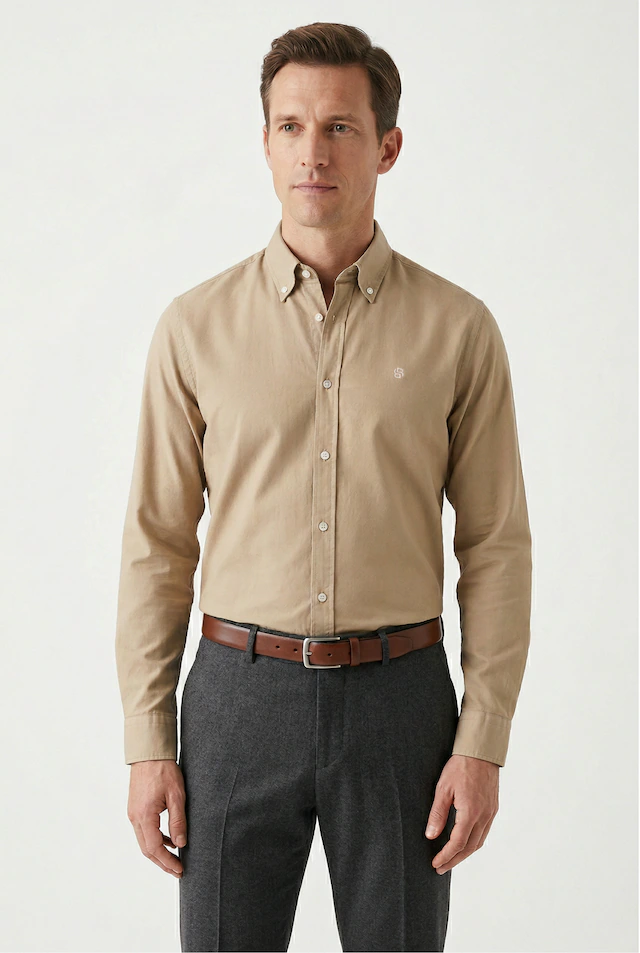 BOSS Businesshemd »ROAN« Langarm, Button-Down-Kragen, slim fit