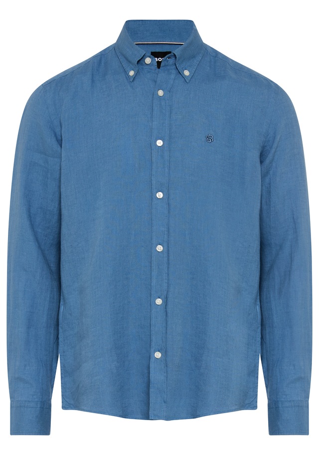 BOSS Leinenhemd »LIAM« 100% Leinen mit Button-Down-Kragen, regular fit