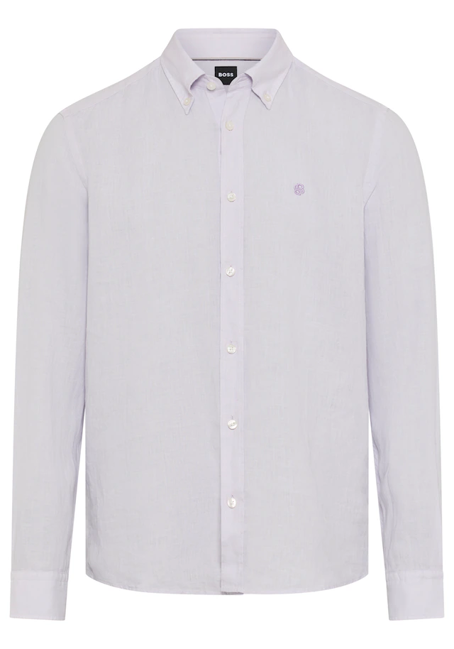 BOSS Leinenhemd »LIAM« 100% Leinen mit Button-Down-Kragen, regular fit