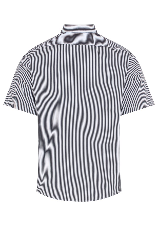 BOSS Kurzarmhemd Button-down-Kragen Regular Fit, Baumwollmix