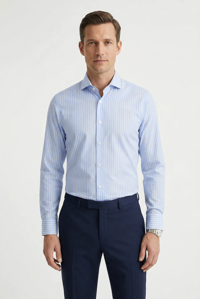BOSS Businesshemd »HANK« Kentkragen, Regular Fit, gestreift, Baumwollmischung