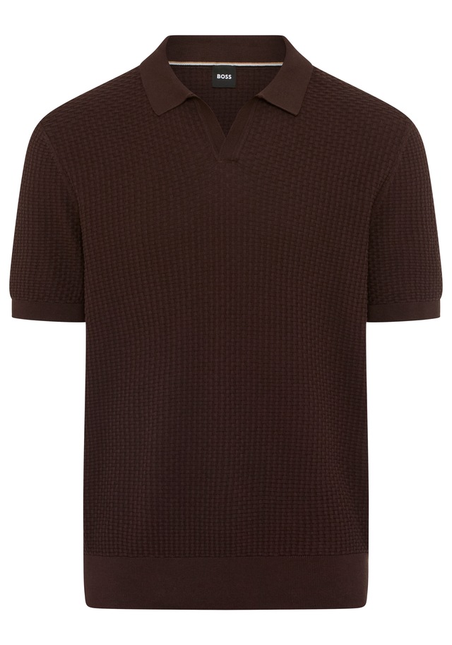 BOSS Kurzarmpullover »H-Natalo« mit Polokragen, regular fit