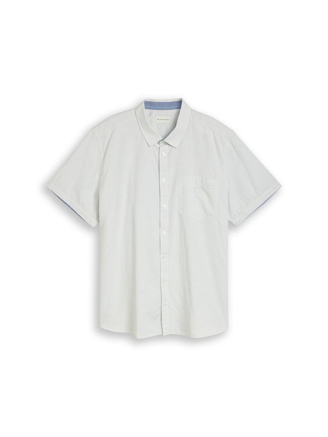 TOM TAILOR PLUS Kurzarmhemd mit Minimalprint - Große Größen