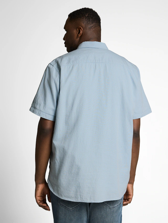 TOM TAILOR PLUS Kurzarmhemd mit Minimalprint - Große Größen