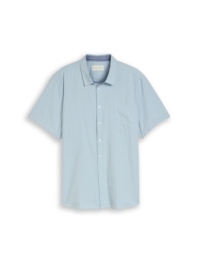 TOM TAILOR PLUS Kurzarmhemd mit Minimalprint - Große Größen