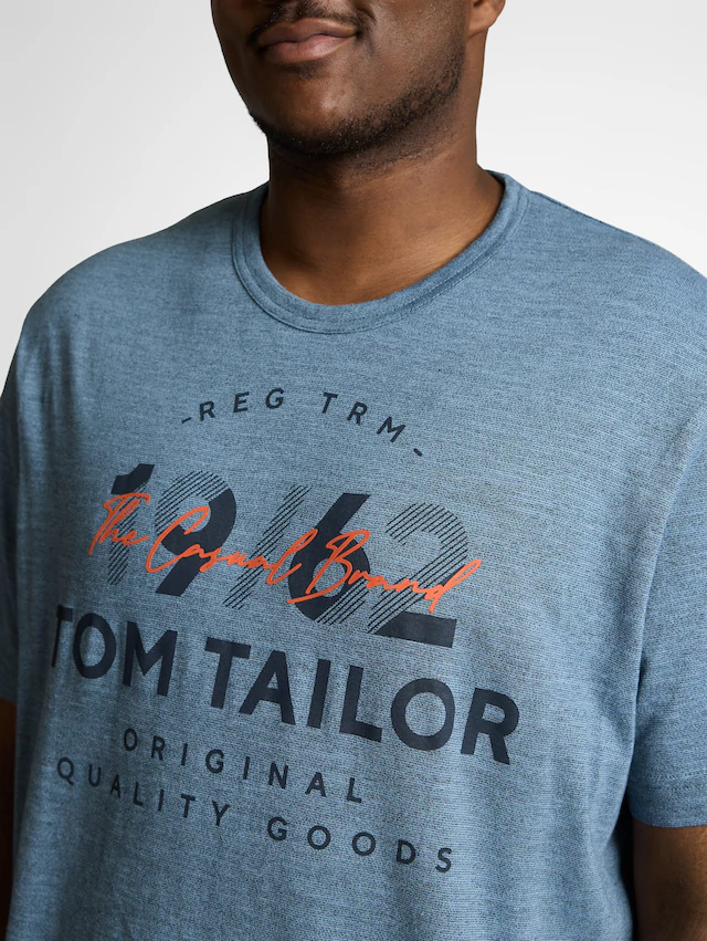 TOM TAILOR PLUS T-Shirt mit Logo Print