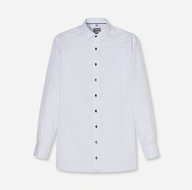 OLYMP Langarmhemd »Luxor« Businesshemd, comfort fit, Under-Button-down-Kragen