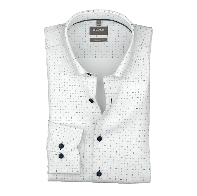 OLYMP Langarmhemd »Luxor« Businesshemd, comfort fit, Under-Button-down-Kragen