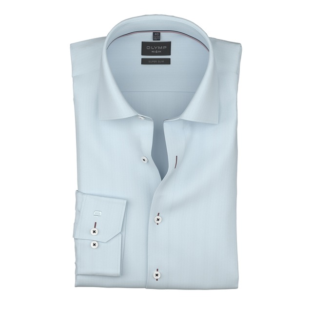 OLYMP Langarmhemd »No 6 six« super slim, Kentkragen, Businesshemd