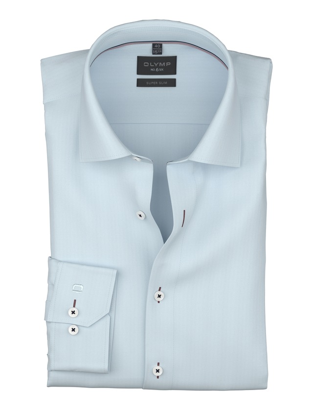 OLYMP Langarmhemd »No 6 six« super slim, Kentkragen, Businesshemd