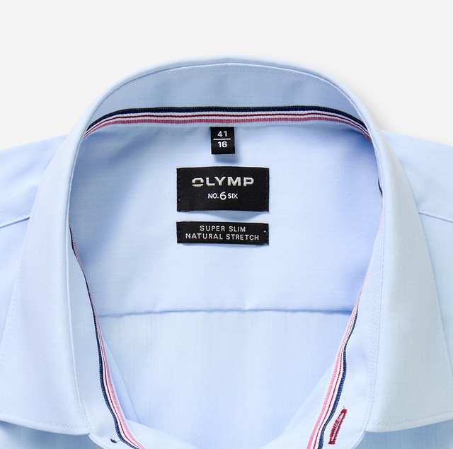 OLYMP Langarmhemd »No 6 six« super slim, Kentkragen, Businesshemd