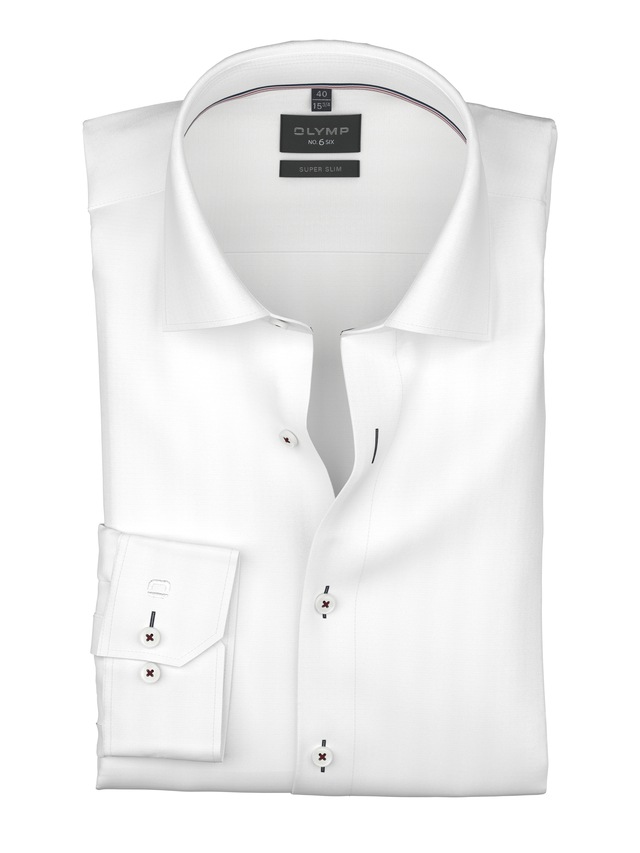 OLYMP Langarmhemd »No 6 six« super slim, Kentkragen, Businesshemd