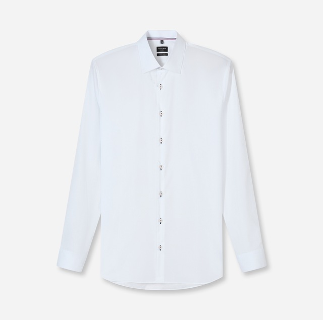 OLYMP Langarmhemd »No 6 six« super slim, Kentkragen, Businesshemd