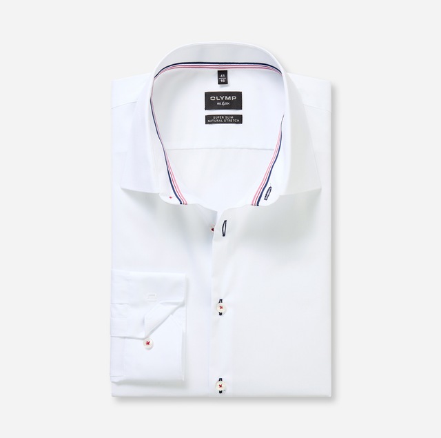 OLYMP Langarmhemd »No 6 six« super slim, Kentkragen, Businesshemd