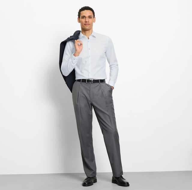 OLYMP Langarmhemd »No. Six« Businesshemd, super slim, Kentkragen
