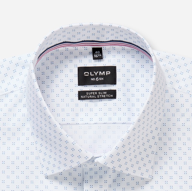 OLYMP Langarmhemd »No. Six« Businesshemd, super slim, Kentkragen