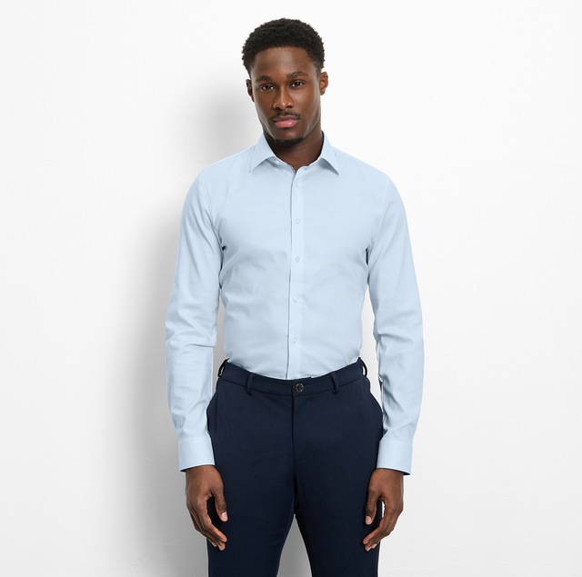 OLYMP Langarmhemd »No 6 six« super slim, Kentkragen, Businesshemd