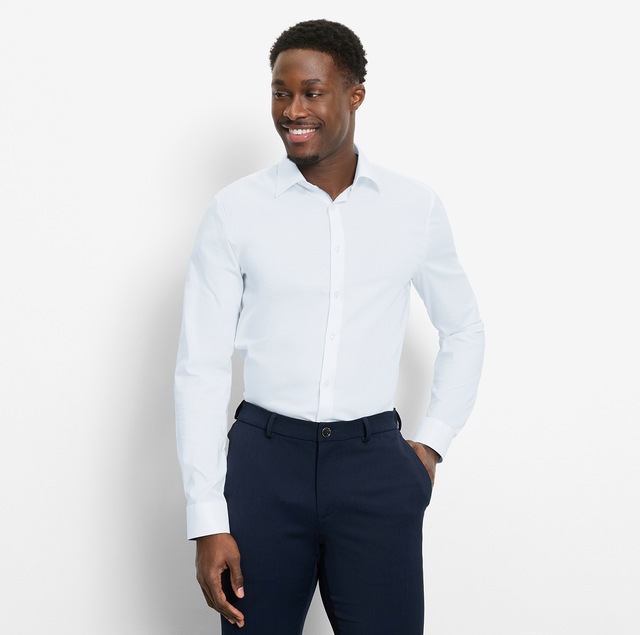 OLYMP Langarmhemd »No 6 six« super slim, Kentkragen, Businesshemd