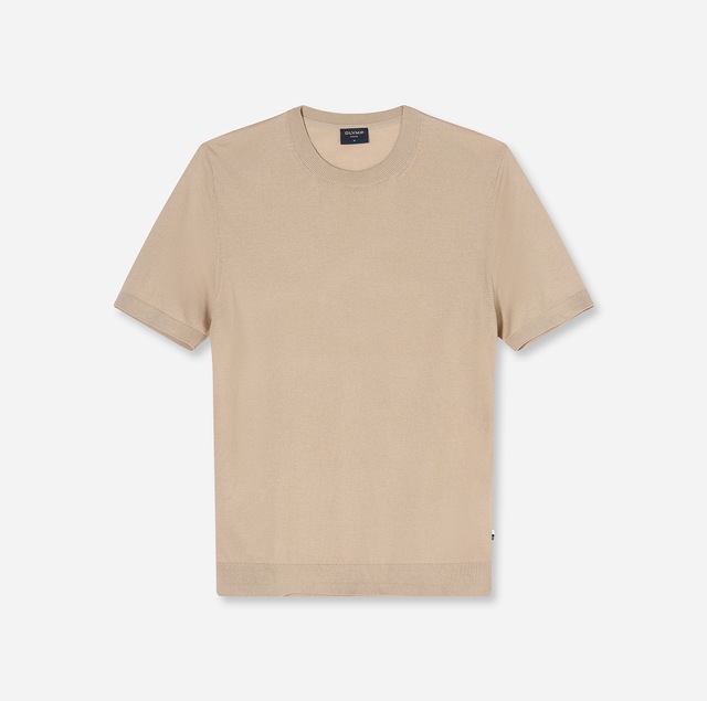 OLYMP T-Shirt Rundhals, Strick, normale Passform