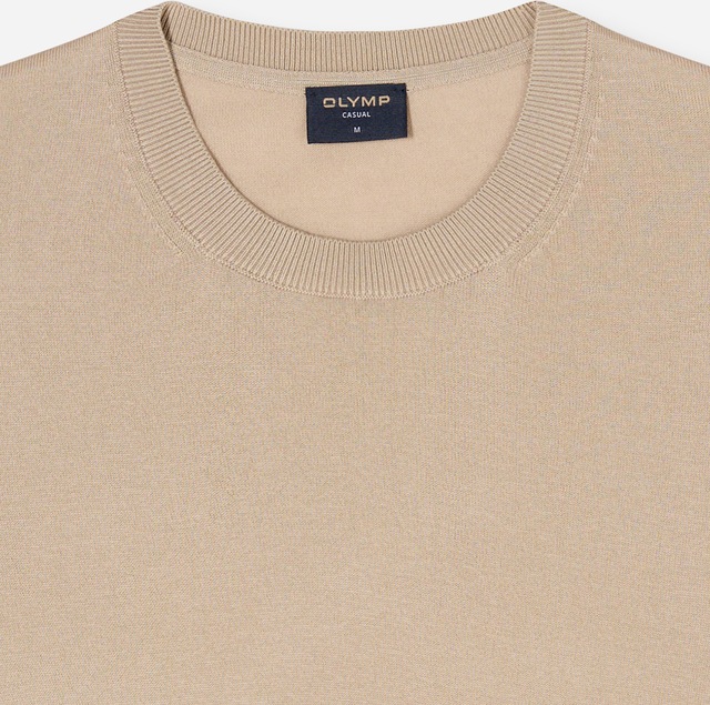 OLYMP T-Shirt Rundhals, Strick, normale Passform
