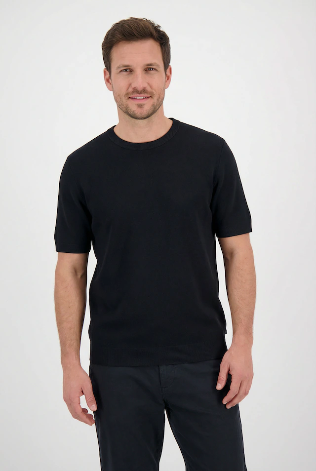 OLYMP T-Shirt Rundhals, Strick, normale Passform