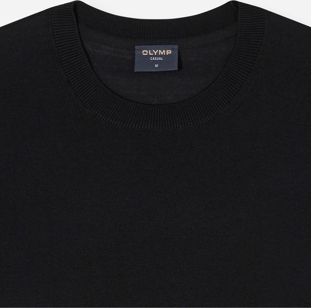 OLYMP T-Shirt Rundhals, Strick, normale Passform