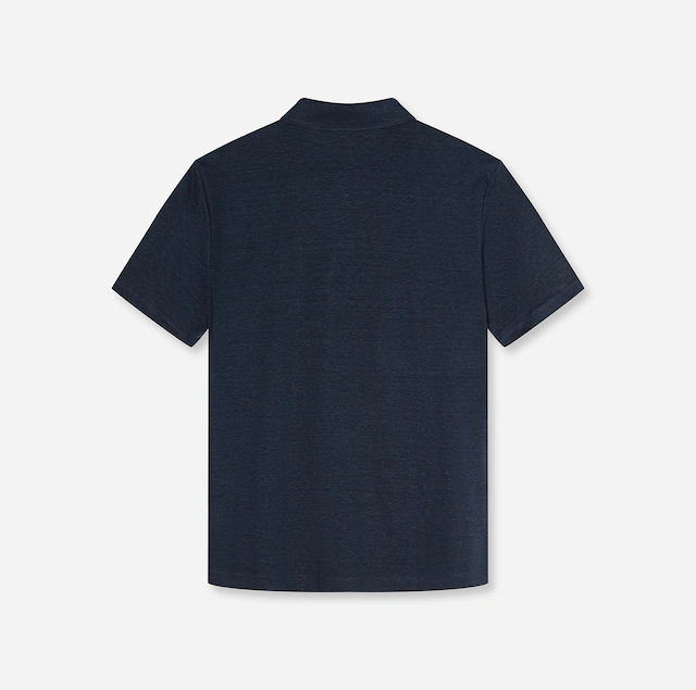 OLYMP Poloshirt aus hochwertigem Leinen, unifarben
