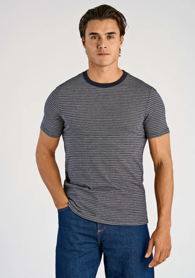 LINDBERGH Rundhalsshirt mit feiner Struktur