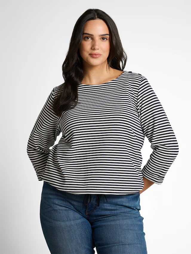 TOM TAILOR PLUS T-Shirt »TTP T-Shirt« mit Streifen Muster