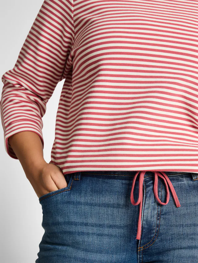 TOM TAILOR PLUS T-Shirt »TTP T-Shirt« mit Streifen Muster