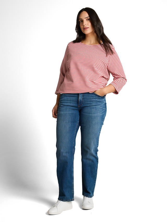 TOM TAILOR PLUS T-Shirt »TTP T-Shirt« mit Streifen Muster