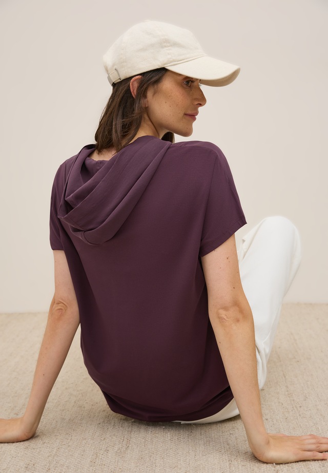Cecil Kapuzenshirt aus softem Materialmix