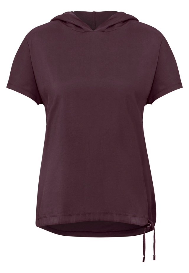Cecil Kapuzenshirt aus softem Materialmix