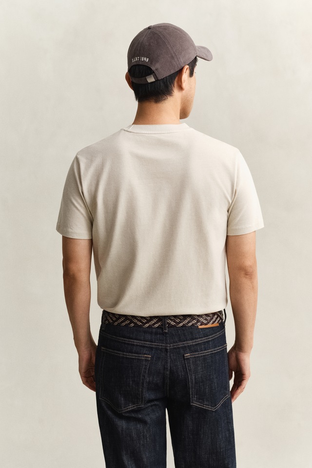 Gant T-Shirt »TONE PIQUE« Regular fit mit Rundhalsausschnitt