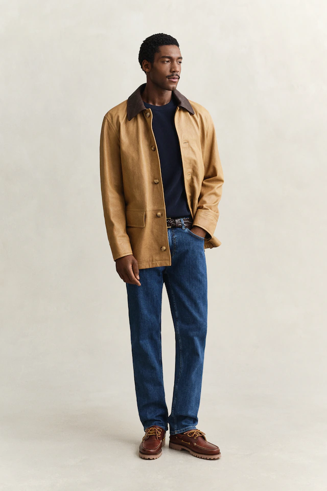 Gant Strickpullover »MICRO TEXTURED COTTON C-NECK« Regular fit mit Rundhalsausschnitt