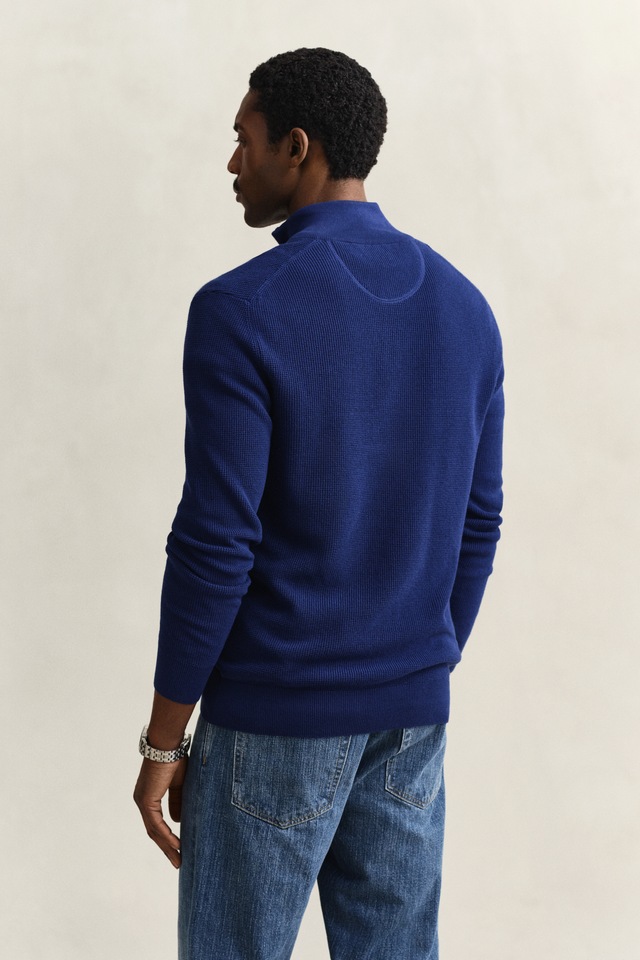 Gant Troyer »MICRO TEXTURED COTTON HALF ZIP« Regular fit mit Troyerkragen