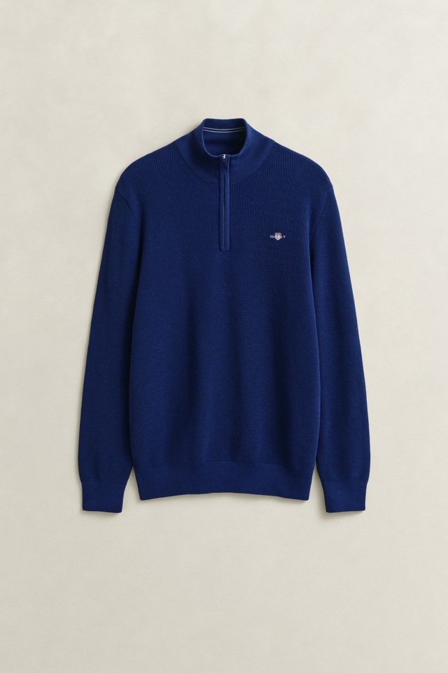 Gant Troyer »MICRO TEXTURED COTTON HALF ZIP« Regular fit mit Troyerkragen