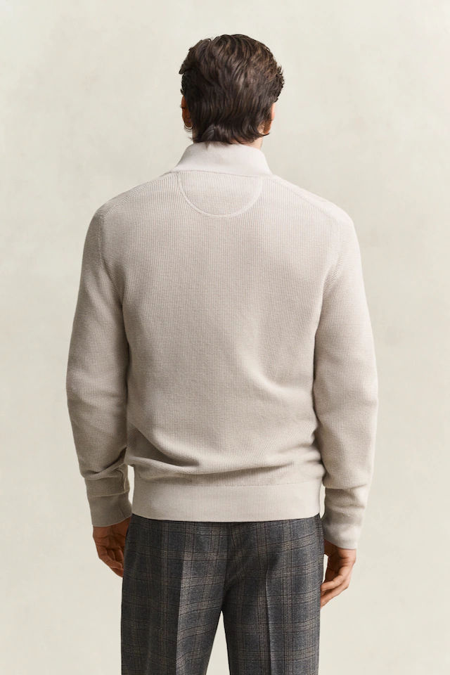 Gant Troyer »MICRO TEXTURED COTTON HALF ZIP« Regular fit mit Troyerkragen