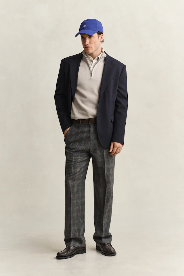 Gant Troyer »MICRO TEXTURED COTTON HALF ZIP« Regular fit mit Troyerkragen