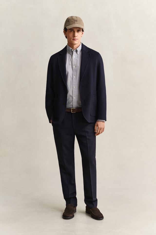 Gant Langarmhemd »REG CLASSIC POPLIN GINGHAM SHIRT« mit Logostickerei, Baumwoll-Popeline
