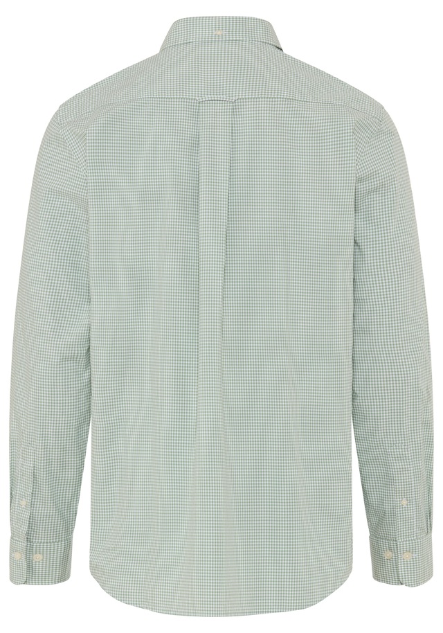 Gant Langarmhemd »REG CLASSIC POPLIN GINGHAM SHIRT« mit Logostickerei, Baumwoll-Popeline