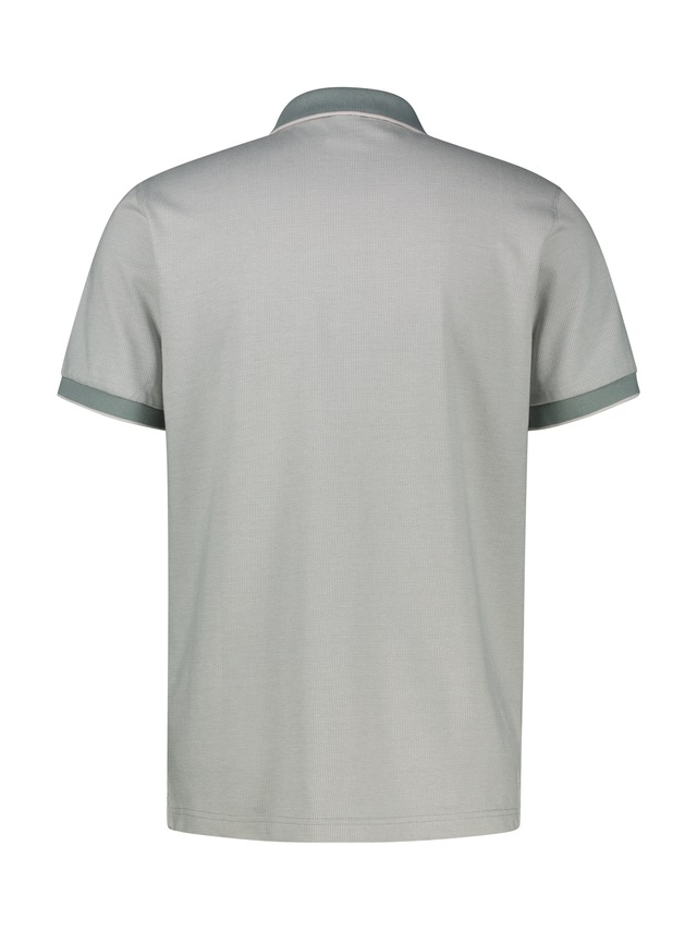 LERROS Poloshirt Kurzarm mit Logostickerei und abgesetzten Ärmeln und Kragen