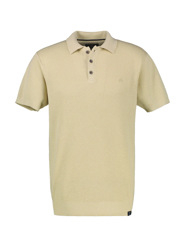 LERROS Poloshirt mit Strick-Struktur